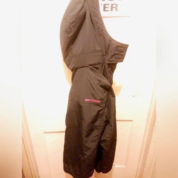 Abercrombie & Fitch Weather Warrior Winter Coat Size Youth XL  black / red - Picture 7 of 14